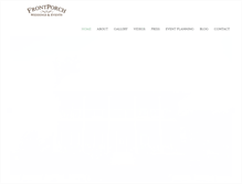 Tablet Screenshot of frontporchfarmstn.com